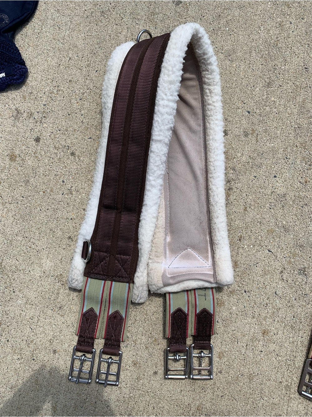Padded Fleece Girth in Brown 44”
